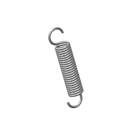 Extension Spring, O= .281, L= 1.47, W= .041